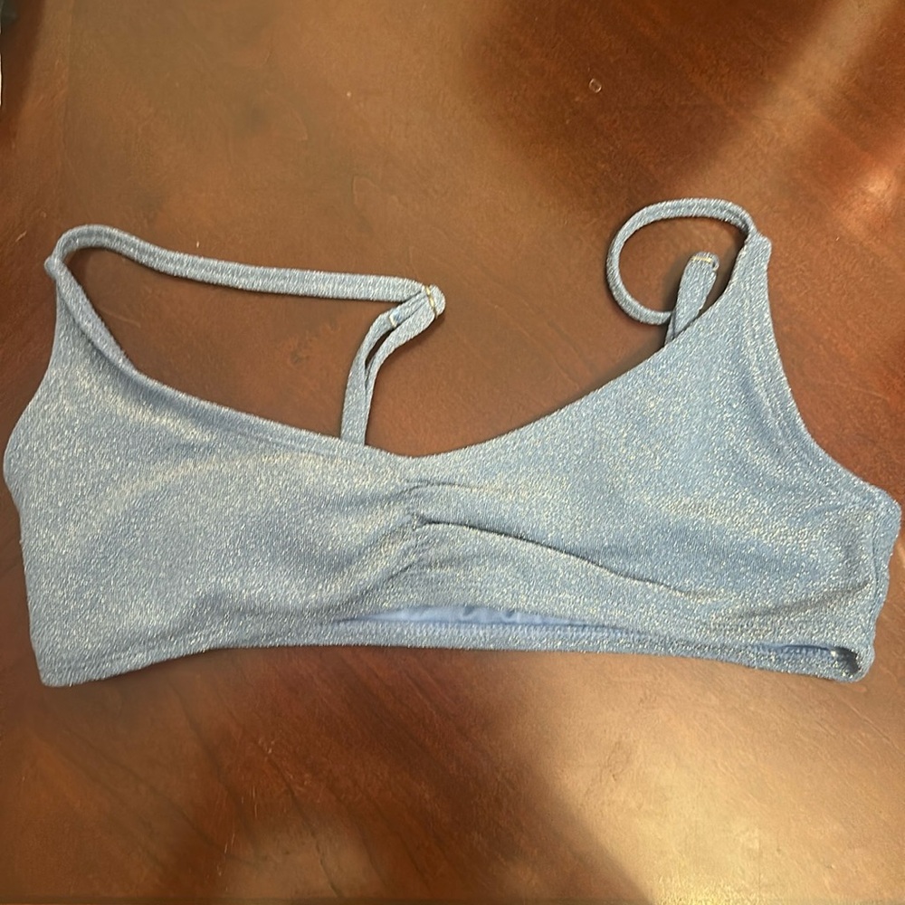A blue Aeropostale bikini top. - Picture 1 of 2
